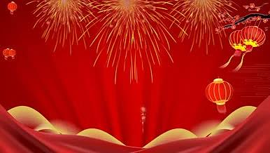 过新年迎新春节日烟花灯笼开场会声会影模板视频的预览图